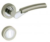 Lienbacher Rosettengarnitur Bali Zamak verchromt/nickelmatt