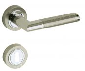 Lienbacher Rosettengarnitur Adonis Zamak verchromt/nickelmatt Edelstahl poliert