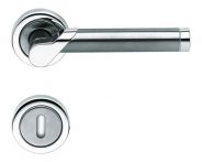 Lienbacher Rosettengarnitur Zero Zamak verchromt/Edelstahl poliert