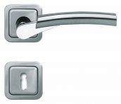 Lienbacher Rosettengarnitur Marc Zamak verchromt/nickelmatt Edelstahl poliert BB 8 mm