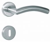 Lienbacher Rosettengarnitur Havanna Edelstahl matt gebürstet