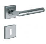 Lienbacher Rosettengarnitur Maya Edelstahl poliert/matt gebürstet