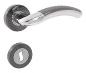 Lienbacher Rosettengarnitur Sonata Zamak verchromt/schwarz