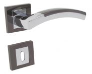 Lienbacher Rosettengarnitur Vector Zamak verchromt/schwarz