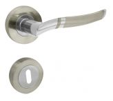 Lienbacher Rosettengarnitur Lara Zamak verchromt/nickelmatt