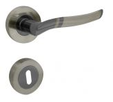 Lienbacher Rosettengarnitur Lara 2 Zamak schwarz/nickelmatt