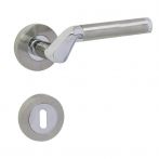 Lienbacher Rosettengarnitur Dubai II Zamak verchromt/nickelmatt