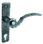 Lienbacher Langschildgarnitur Mirabell SE schw. PZ 8/72mm lackiert, Skinkarte