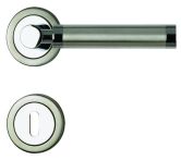 Lienbacher Rosettengarnitur Inka Zamak verchromt Edelstahl matt gebürstet