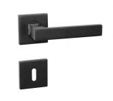 Lienbacher Rosettengarnitur Köln Black Line Edelstahl Quadrat Rosetten