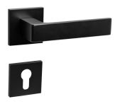 Lienbacher Rosettengarnitur eckig Rubico Zamak schwarz matt