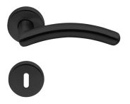 Lienbacher Rosettengarnitur Swing Black Line Soft Edelstahl schwarz beschichtet Soft