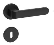 Lienbacher Rosettengarnitur Rienza Zamak schwarz matt