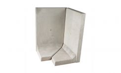 Lithonplus L-Tec Stützwinkel Außenecke 90 Grad 2-teilig Grau