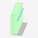 Lohr Deckenrandschalung DFE wärmebrückenfrei mit Ankerleiste - Länge: 2,38 Meter