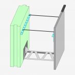 Lohr Ringankerschalung MPA4 F mit Ankerleiste - 2,38 Meter lang