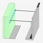 Lohr Ringankerschalung RS F mit Ankerleiste - Länge: 2,38 Meter