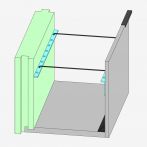 Lohr Sturzschalung SKE FF wärmebrückenfrei mit Ankerleiste - Länge: 2,38 Meter