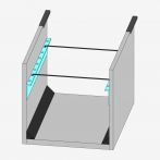 Lohr Sturzschalung SKFA mit Ankerleiste - Länge: 2,38 Meter