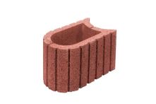 Gala-Lusit galaMultiFLOR Mini Pflanzstein 28,4x20x20 cm - Rotbraun ohne Fase