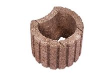 Gala-Lusit Pflanzring Pflanzstein Klein 30x20 cm - Erdbraun mit Fase