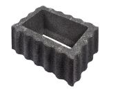 Gala-Lusit Reluflor Pflanzstein - Anthrazit mit Fase