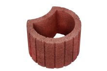 Gala-Lusit Pflanzring Pflanzstein Groß 48x30 cm - Rot mit Fase