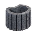 Gala-Lusit Pflanzring Pflanzstein Klein 30x20 cm - Anthrazit mit Fase