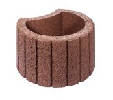 Gala-Lusit Pflanzring Pflanzstein Groß 48x30 cm - Erdbraun mit Fase