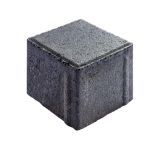 Gala-Lusit Würfel Quadratpflaster 10x10x8 cm - Anthrazit mit Fase