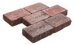 Gala-Lusit Steinhuder Rustikal Pflaster Antik - Rotbunt ohne Fase