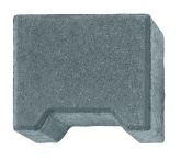 Gala-Lusit Doppelverbund Funktionspflaster, Endstein - Grau mit Microfase