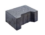 Gala-Lusit Doppelverbund Funktionspflaster, Endstein - Anthrazit mit Microfase