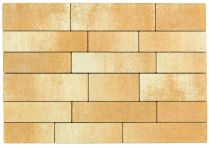 Gala-Lusit Barretto Pflaster Mischformat, 8 cm Dicke - Diamant-Sahara-Weiß-Melange mit Microfase