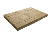 Gala-Lusit Allee Flair Pflaster Mischformat, 6 cm Dicke - Sahara-Weiß-Melange mit Microfase