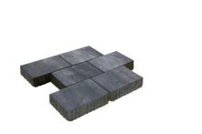 Gala-Lusit Crescendo Öko FUGA Pflaster 30x20x8 cm - Grau-Anthrazit-Melange mit Microfase