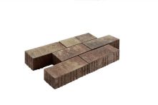 Gala-Lusit Crescendo Pflaster - Klinker-Braunbunt mit Microfase 30x10x8 cm