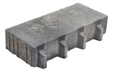 Gala-Lusit Crescendo Öko Längsrasenfuge 40x20x8 cm - Grau-Anthrazit Melange mit Microfase