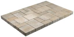 Gala-Lusit Crescendo Light Pflaster Mischformat, 6 cm Dicke - Luna-Muschelkalk mit Microfase