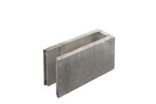 Gala-Lusit Schalungsendstein - Grau ohne Fase