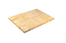 Gala-Lusit BellaStone® Deluxe Garten- und Terrassenplatte Mischformat, 5 cm Dicke - Beige-Hell mit Fase