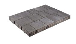 Gala-Lusit Natura Comfort Pflaster Mischformat, 8 cm Dicke - Rhodium Melange mit Microfase