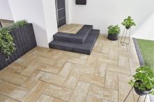 Gala-Lusit Crescendo Trend Garten- und Terrassenplatte - Sahara-Weiß Melange mit Fase 50x25x5 cm