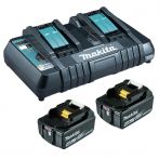 Makita Power Source Kit Li 18 V 4Ah Ink. 2 x 4,0 Ah und Ladegerät