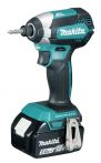 Makita DTD153RTJ Akku-Schlagschrauber 18 V/5,0Ah 170Nm mit 2 Akkus und Ladegerät im MAKPAC