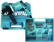 Makita Schlagbohrmaschine 710 Watt im Koffer inkl. Zubehörset 74-tlg. HP1631KX3