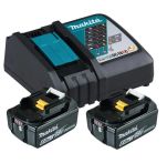 Makita Souce Kit 6Ah, 18V- 2 Akkus & Ladegerät (2500000362446)
