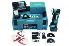 Makita Akku-Multifunktionswerkzeug 2x12 V/4,0Ah MAKPAC inkl. Zubehör 41-tlg. TM30DSMJX5