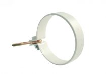 Marley Fallrohrohrschelle mit Ringschraube - Farbe weiss DN53