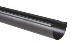 Marley Dachrinne, halbrund, Farbe Anthrazit-Metallic DB 703, 2 Meter